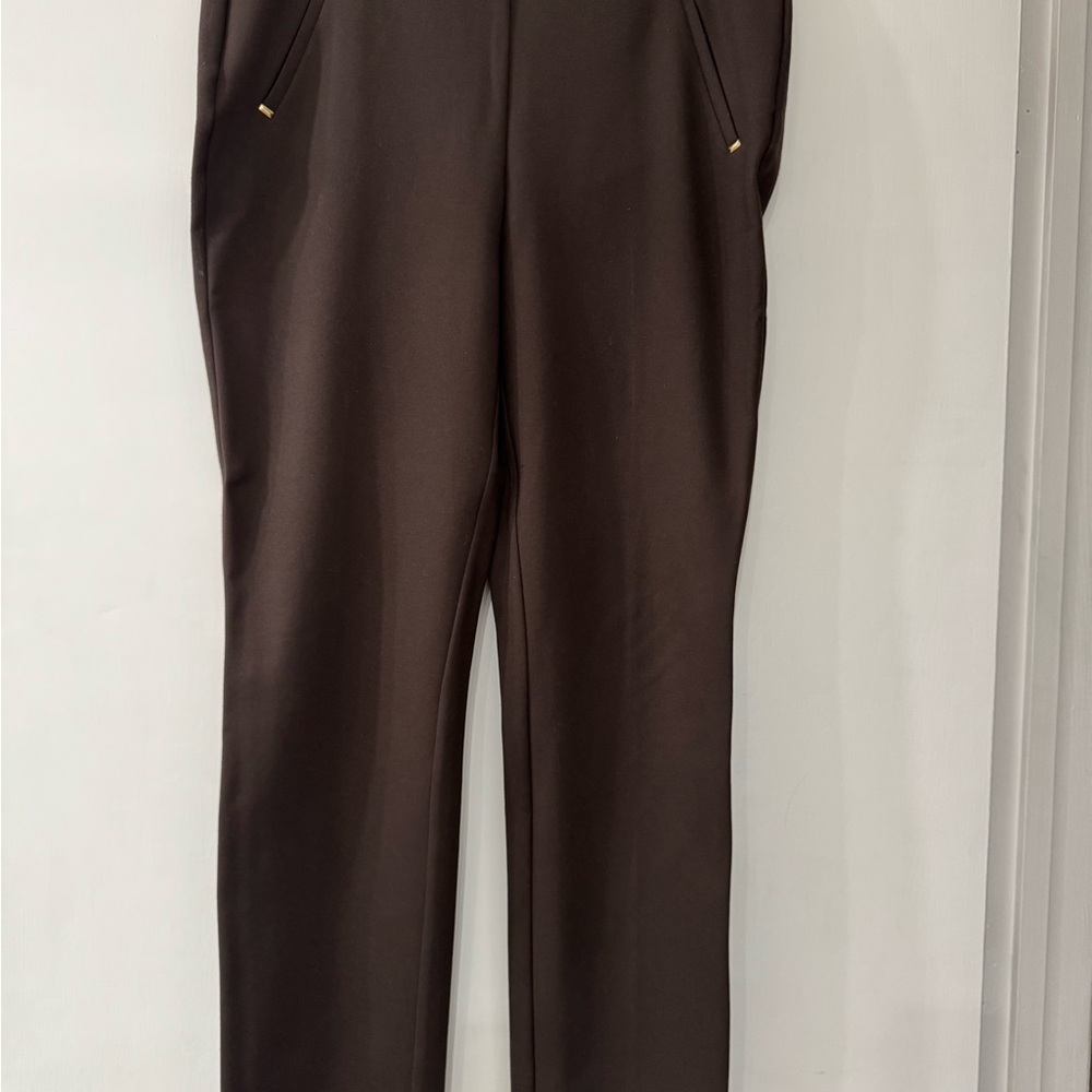 Chico Juliet Slim Trim Detail Ankle Pants in Cocoa Bean